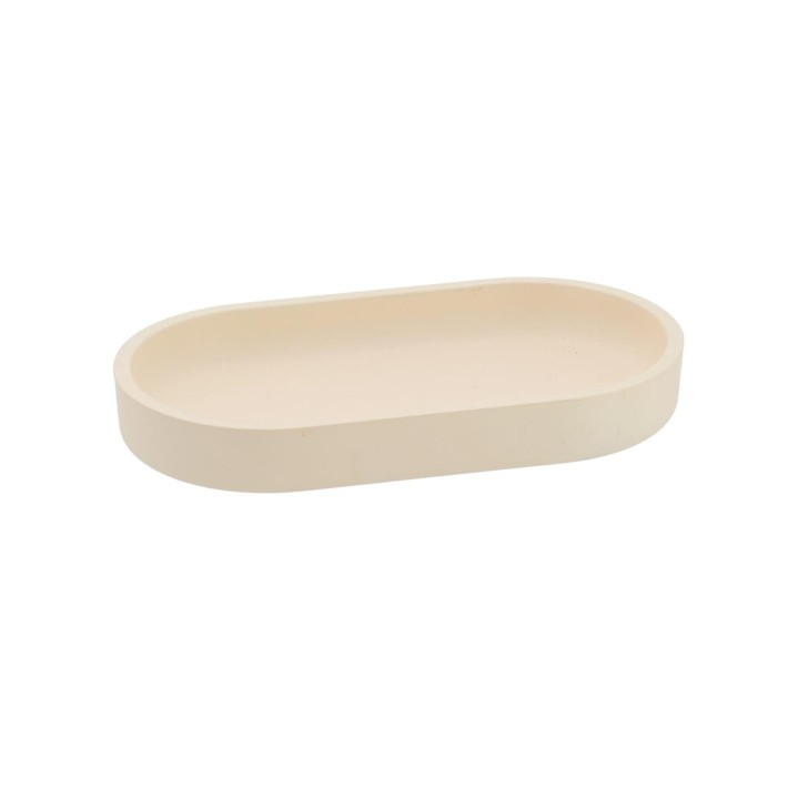 Βάση  polyresin  εκρού 18,5x10x2,5cm