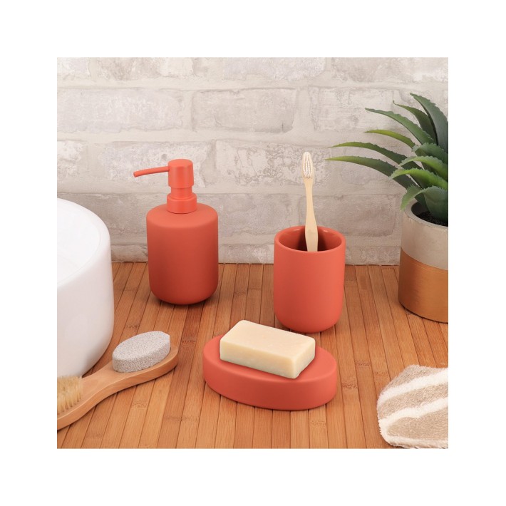 Dispenser stoneware Terracotta 400ml/7,8x16,3cm