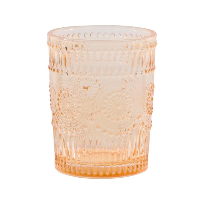 Ποτήρι νερού πορτοκαλί s/4 κλασικό 240ml/7,8x10cm