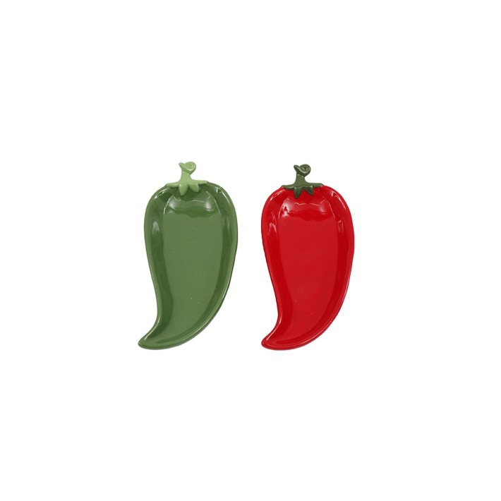 Πιατέλα "CHILLI" 2χρώματα 22x10cm
