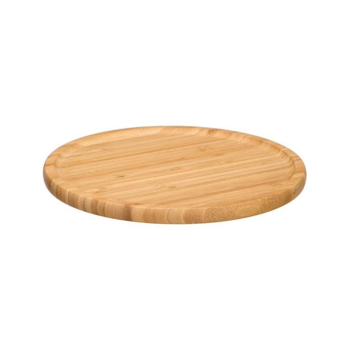 Πιάτο στρογγυλό bamboo φυσικό Φ26cm