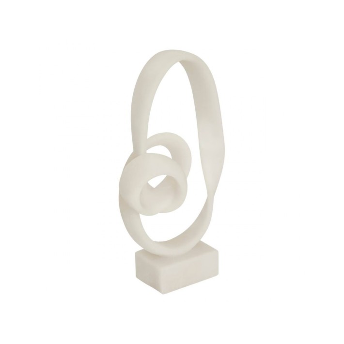Διακοσμητικό λευκό Polyresin 25,5x13x45cm