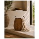 Καλάθι τεχνητό rattan Φ47Η50cm