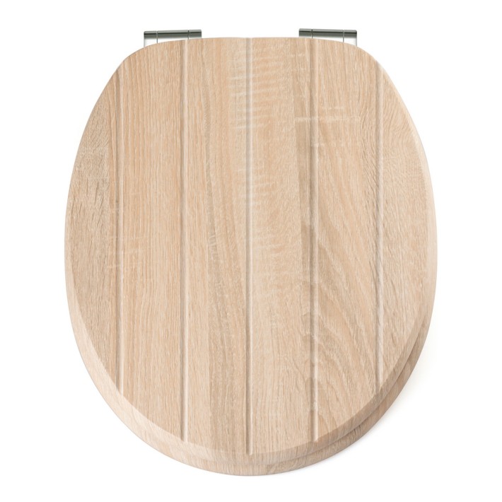 Καπάκι Λεκάνης EDESSA από MDF Φυσικό 37.5x45.6x5.5cm AWD02181911