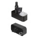 Tiger 2-Store Επιτοίχιο Ράφι 25 cm Black 1500010746