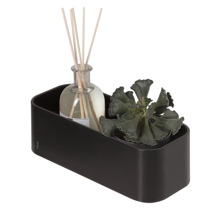 Tiger 2-Store Επιτοίχιο Ράφι 25 cm Black 1500010746