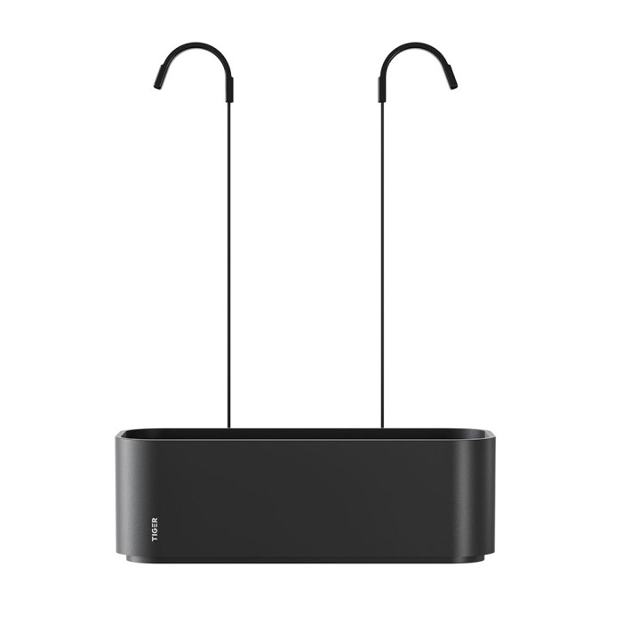 Tiger 2-Store Ράφι κρεμαστό για Βρύση Ντους 25 cm Black 800376