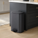 Κάδος Soft Close Μεταλλικός 30L Μαύρος Ματ 36.5x25x54cm MRShome