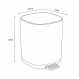 Κάδος Απορριμμάτων 5L από ABS Soft Close Λευκός Ματ MRShome