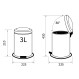 Sealskin Χαρτοδοχείο Acero 3lt Grey