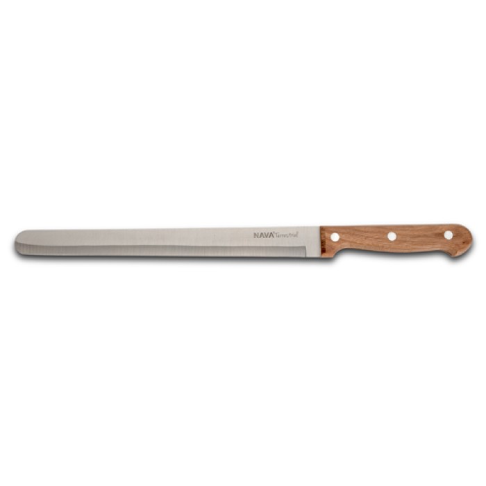Aνοξείδωτο ατσάλινο μαχαίρι αλλαντικών 'Terrestrial' με ξύλινη λαβή 36cm