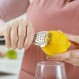 Στίφτης χειρός πλαστικός 'Misty' με ανοξείδωτη ξύστρα λεμονιού και τρίφτη 3σε1 21cm