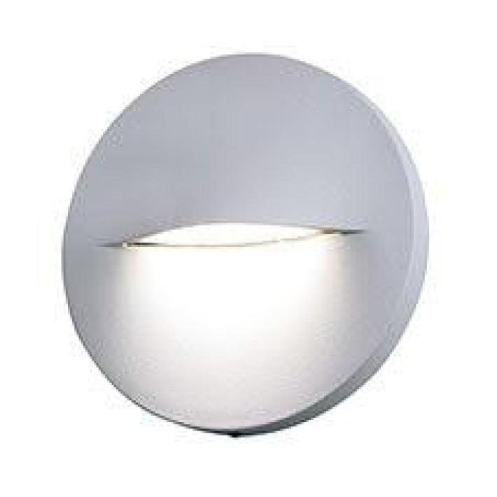 ΑΠΛΙΚΑ LED ΑΛΟΥΜ ΣΤΡΟΓΓΥΛΗ 3W 3000k ΓΚΡΙ 360l