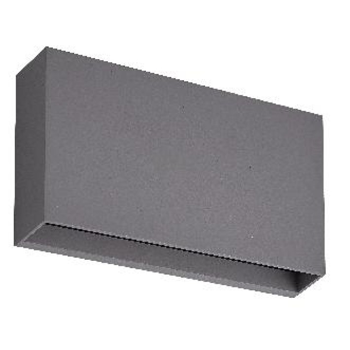 ΑΠΛΙΚΑ LED ΠΛΑΣΤΙΚΗ ΠΛΑΚΕ ΟΡΘ/ΝΙΟ UP&DOWN 2x5.5W 4000k ΓΚΡΙ