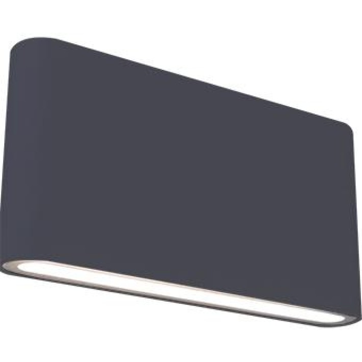 ΑΠΛΙΚΑ LED ΑΛΟΥΜ SLIM ΟΒΑΛ UP OR DOWN 6W 3000K ΑΝΘΡΑΚΙ
