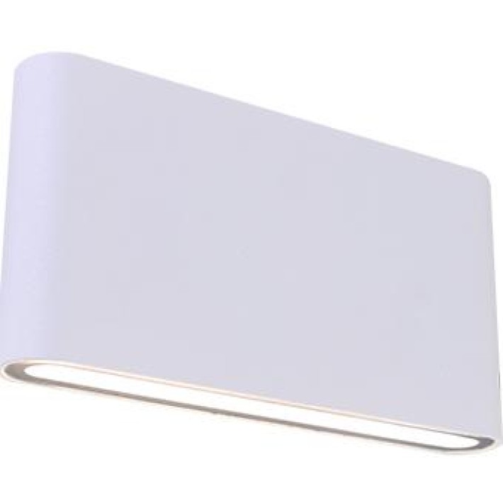 ΑΠΛΙΚΑ LED ΑΛΟΥΜ SLIM ΟΒΑΛ UP OR DOWN 6W 3000K ΛΕΥΚΟ