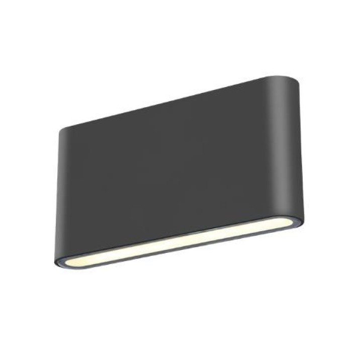 ΑΠΛΙΚΑ LED ΑΛΟΥΜ SLIM ΟΒΑΛ UP AND DOWN 2Χ6W 3000K SLIM ΑΝΘΡΑΚΙ