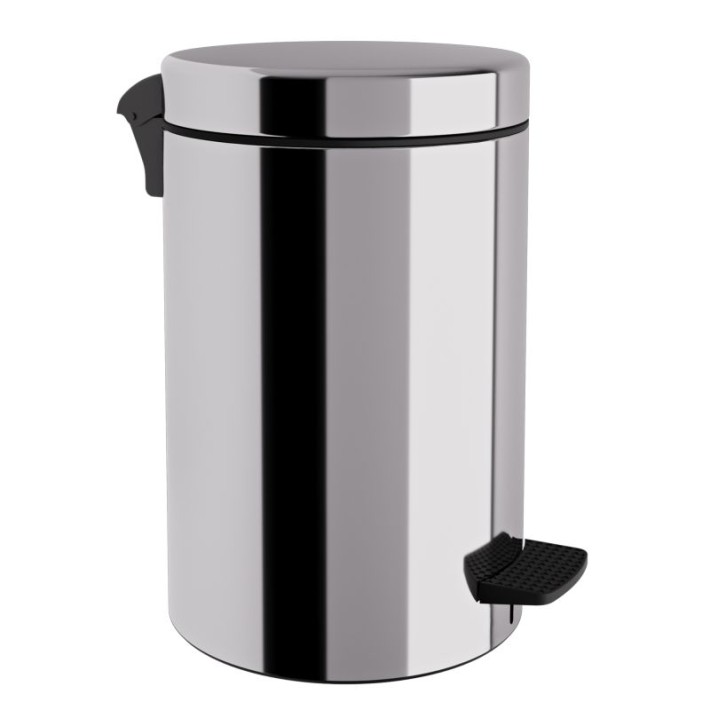 Χαρτοδοχείο 12 Lit, Soft Close - Inox, Pam & Co, Ø25 x H40 (cm), 12-300-001