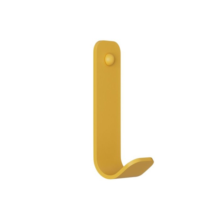 Άγκιστρο - Matt Yellow, Pam & Co, W5 x D5 x H13 (cm), 15-603