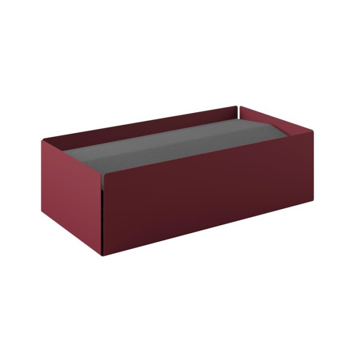 Θήκη Χειροπετσετών Ζικ-Ζακ - Matt Bordeaux, Pam & Co, W25 x D13 x H7,5 (cm), 121-153