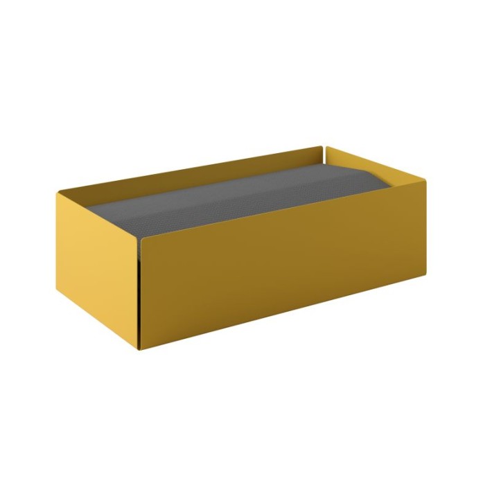 Θήκη Χειροπετσετών Ζικ-Ζακ - Matt Yellow, Pam & Co, W25 x D13 x H7,5 (cm), 121-603