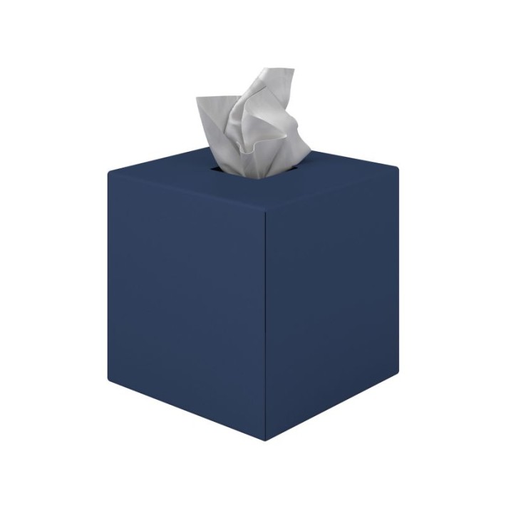 Θήκη Χαρτομάντηλων Κύβος - Matt Navy Blue, Pam & Co, W13 x D13 x H13 (cm), 124-203