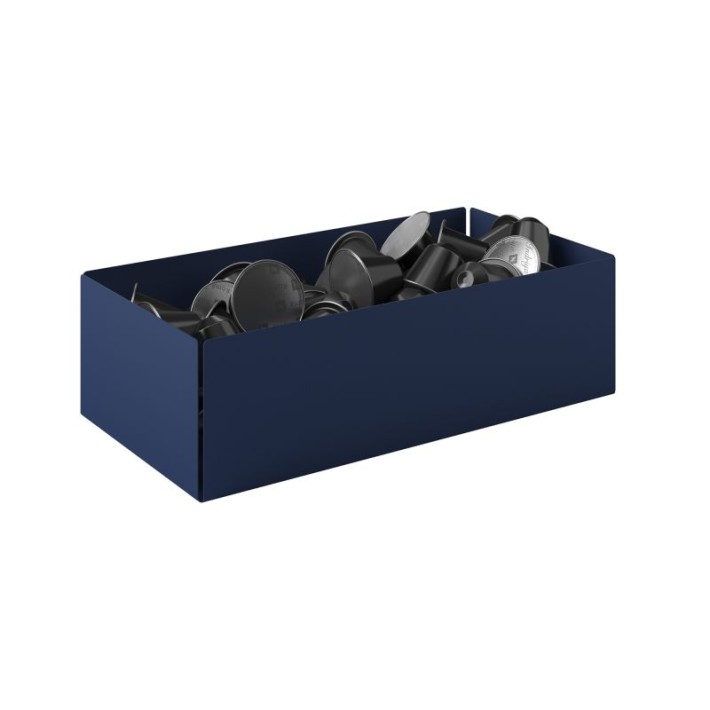 Θήκη για Κάψουλες - Matt Navy Blue, Pam & Co, W25 x D13 x H7,5 (cm), 117-203