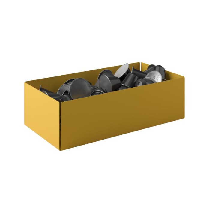 Θήκη για Κάψουλες - Matt Yellow, Pam & Co, W25 x D13 x H7,5 (cm), 117-603