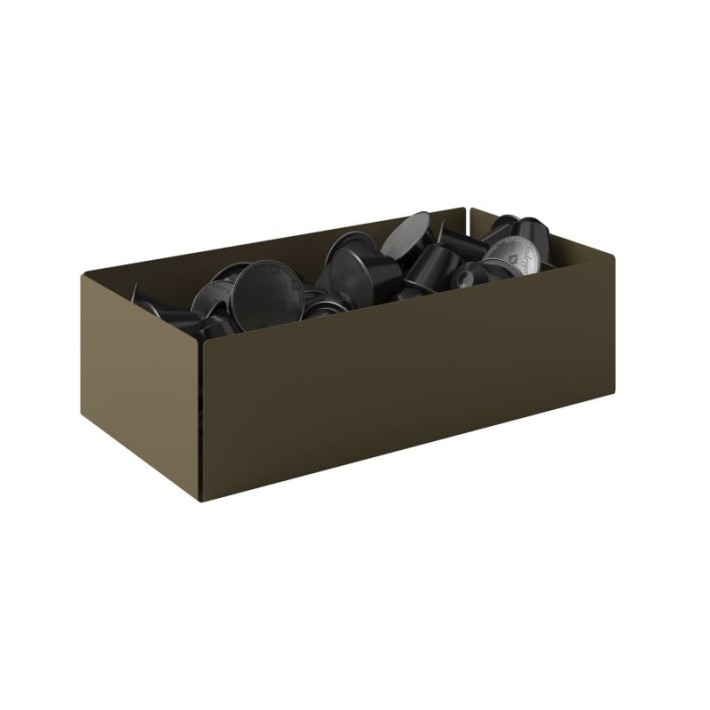Θήκη για Κάψουλες - Matt Light Bronze, Pam & Co, W25 x D13 x H7,5 (cm), 117-963
