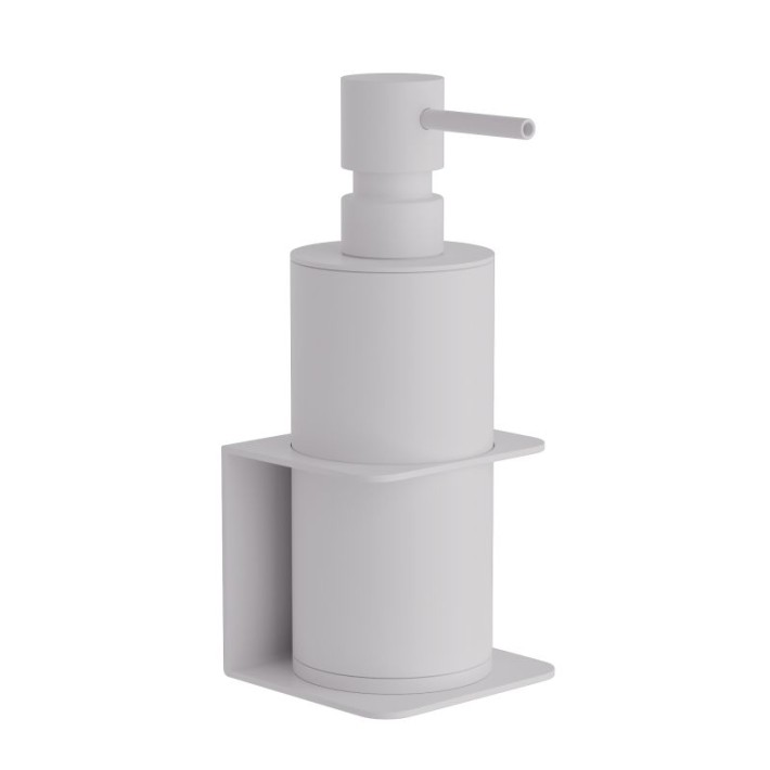 Επιτοίχιο Dispenser (250ml) - Matt White, Pam & Co, W7,5 x D7 x H19 (cm), 81-033
