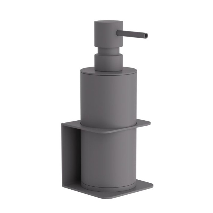 Επιτοίχιο Dispenser (250ml) - Matt Concrete Grey, Pam & Co, W7,5 x D7 x H19 (cm), 81-163