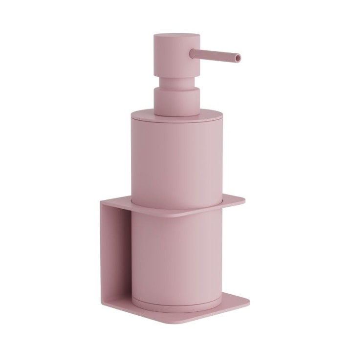 Επιτοίχιο Dispenser (250ml) - Matt Pink, Pam & Co, W7,5 x D7 x H19 (cm), 81-303