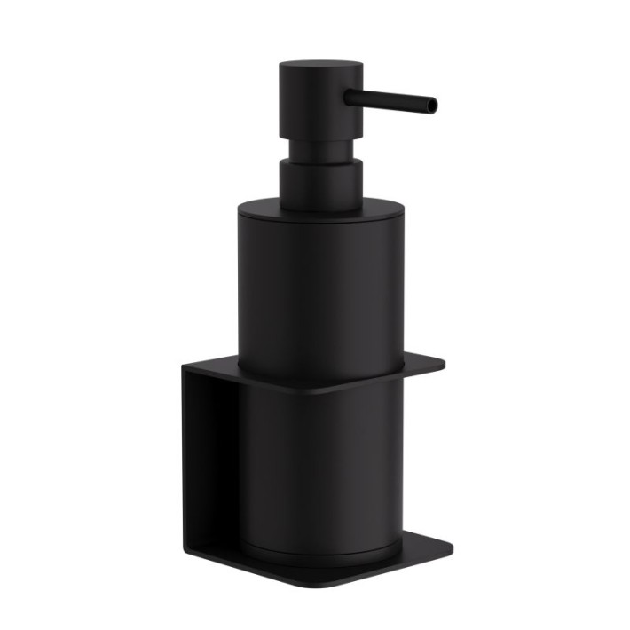 Επιτοίχιο Dispenser (250ml) - Matt Black, Pam & Co, W7,5 x D7 x H19 (cm), 81-403