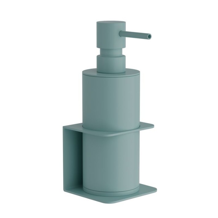 Επιτοίχιο Dispenser (250ml) - Matt Turquoise, Pam & Co, W7,5 x D7 x H19 (cm), 81-913