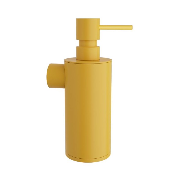 Επιτοίχιο Dispenser (250ml) - Matt Yellow, Pam & Co, Ø6 x H19 (cm), 87-603
