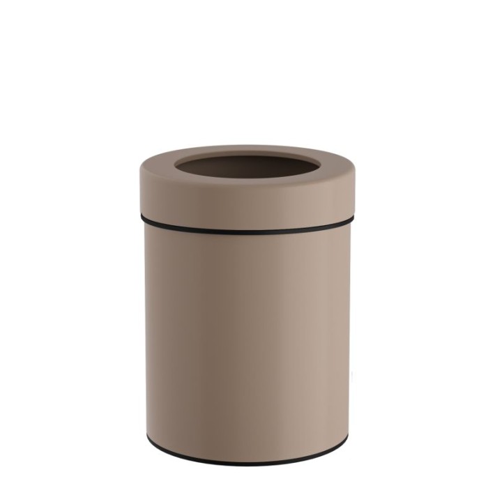 Καλάθι Γραφείου / Δωματίου 6 Lit - Matt Beige, Pam & Co, Ø20 x H28 (cm), 2128-103