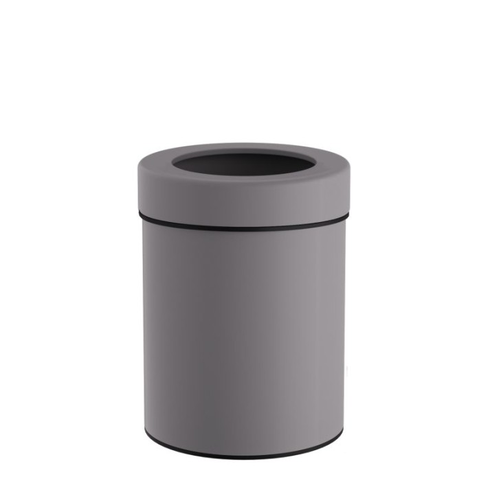Καλάθι Γραφείου / Δωματίου 6 Lit - Matt Concrete Grey, Pam & Co, Ø20 x H28 (cm), 2128-163