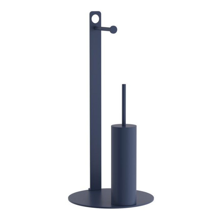 Καλόγερος Πιγκάλ / Χαρτοθήκη - Matt Navy Blue, Pam & Co, Ø25 x H60 (cm), 4-400-203