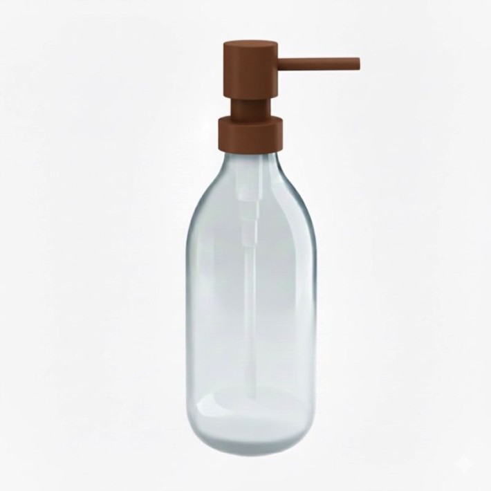 Dispenser (300ml) - Matt Wenge, Pam & Co, Ø6.5 x H20 (cm), 79-943
