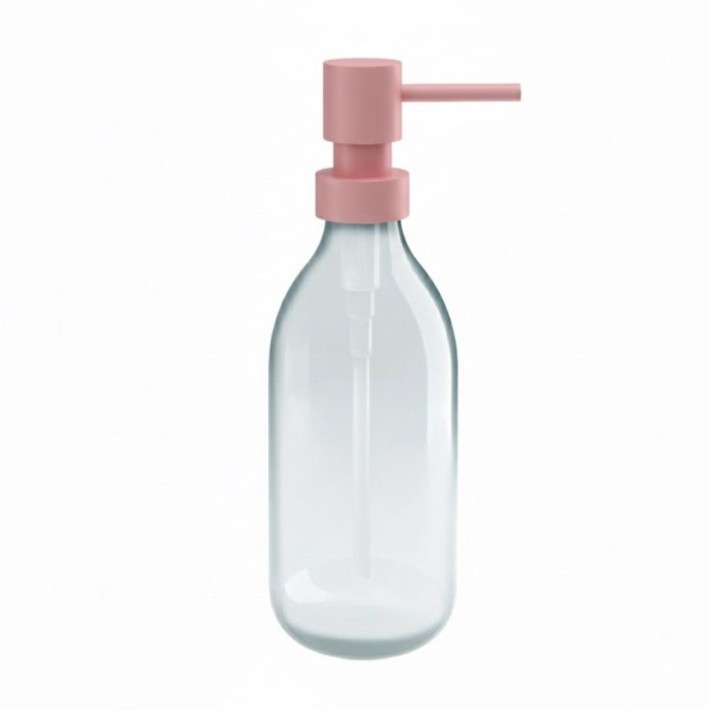 Dispenser (300ml) - Matt Pink, Pam & Co, Ø6.5 x H20 (cm), 79-303