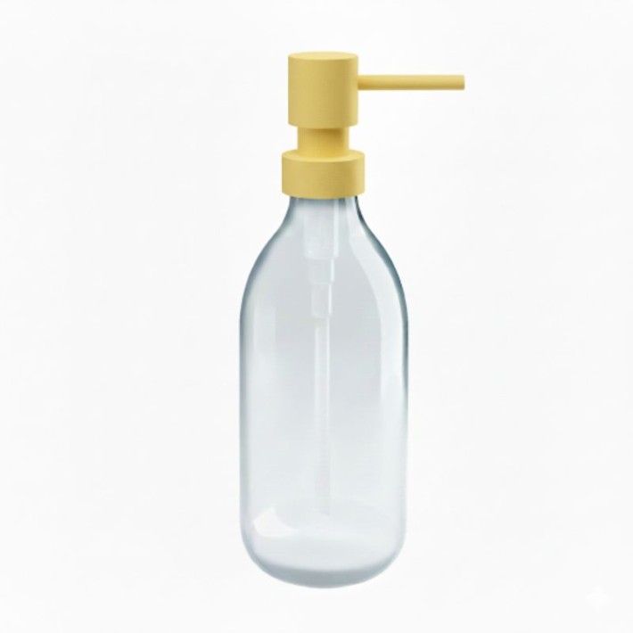 Dispenser (300ml) - Matt Yellow, Pam & Co, Ø6.5 x H20 (cm), 79-603