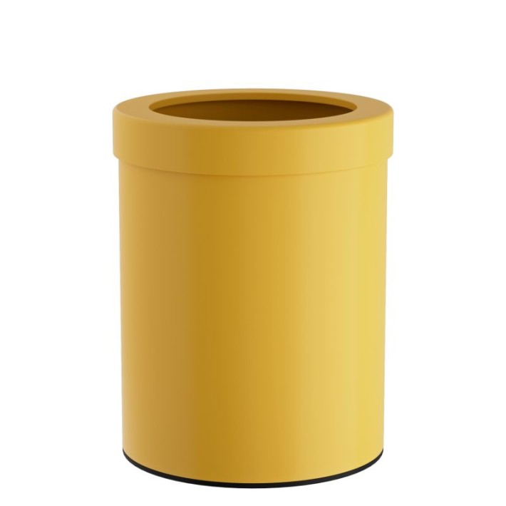 Καλάθι Γραφείου / Δωματίου 12 Lit - Matt Yellow, Pam & Co, Ø25 x H30 (cm), 2536-603