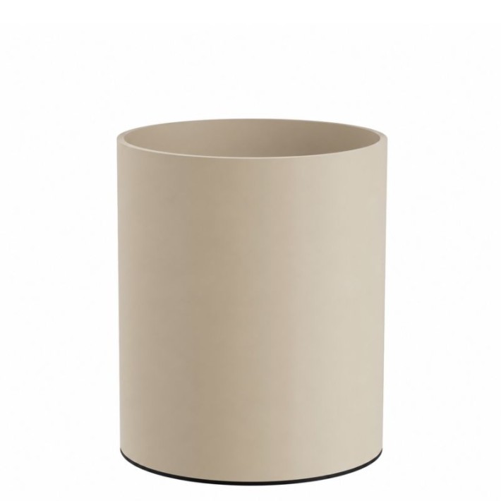 Καλάθι Γραφείου / Δωματίου 15 Lit, No Inner Bucket - Matt Ivory, Pam & Co, Ø25 x H30 (cm), 2531-703