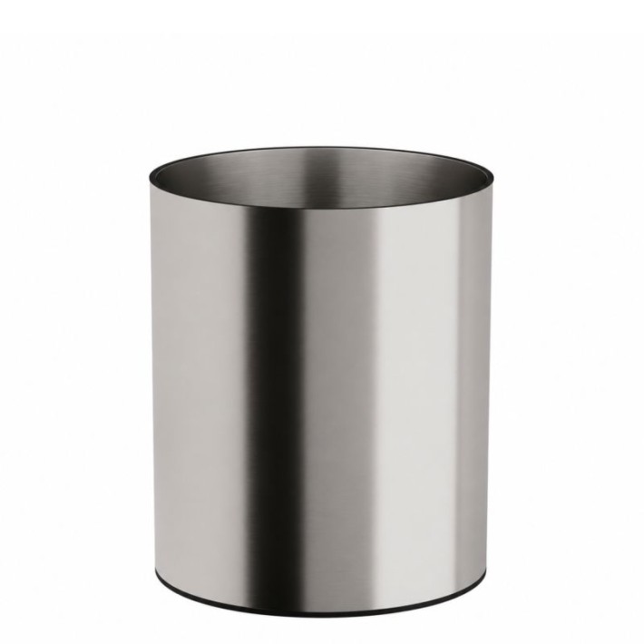 Καλάθι Γραφείου / Δωματίου 15 Lit, No Inner Bucket - Matt Inox, Pam & Co, Ø25 x H30 (cm), 2531-011