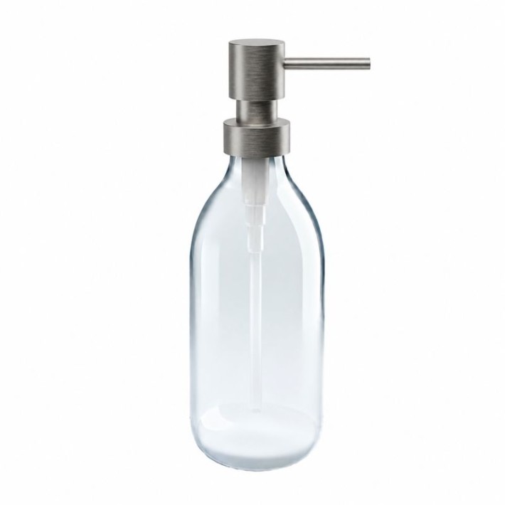 Dispenser (300ml) - Matt Inox, Pam & Co, Ø6.5 x H20 (cm), 79-011