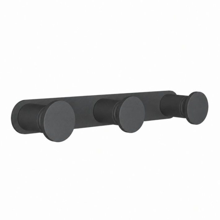 Άγκιστρο Τριπλό - Matt Anthracite, Pam & Co, W17 x D3,5 x H2,5 (cm), 71-113