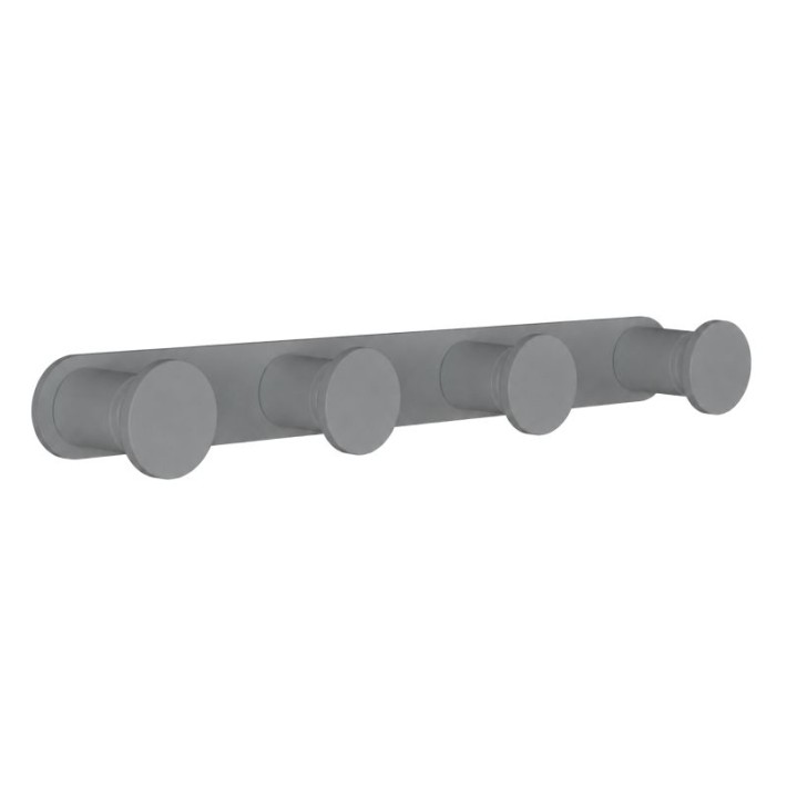 Άγκιστρο Τετραπλό - Matt Concrete Grey, Pam & Co, W24 x D3,5 x H2,5 (cm), 72-163