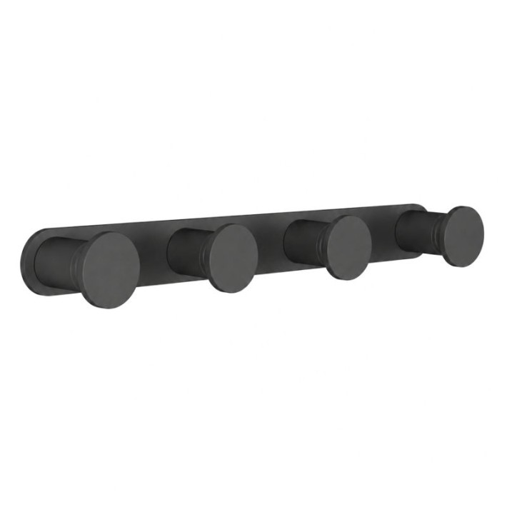 Άγκιστρο Τετραπλό - Matt Anthracite, Pam & Co, W24 x D3,5 x H2,5 (cm), 72-113