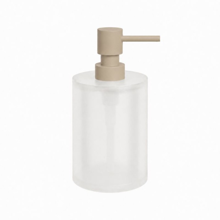 Dispenser (400ml) - Matt Beige, Pam & Co, Ø8 x H15 (cm), 95-103