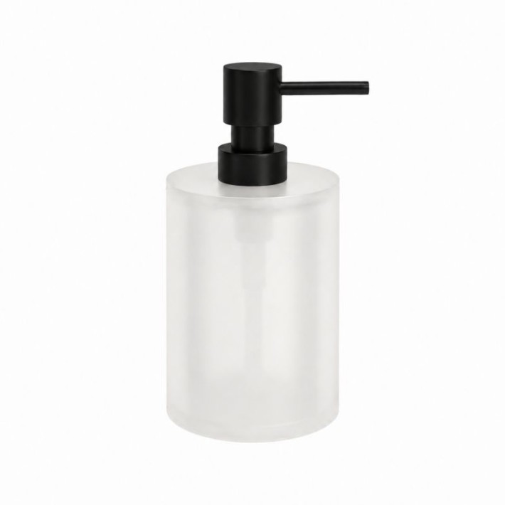 Dispenser (400ml) - Matt Black, Pam & Co, Ø8 x H15 (cm), 95-403